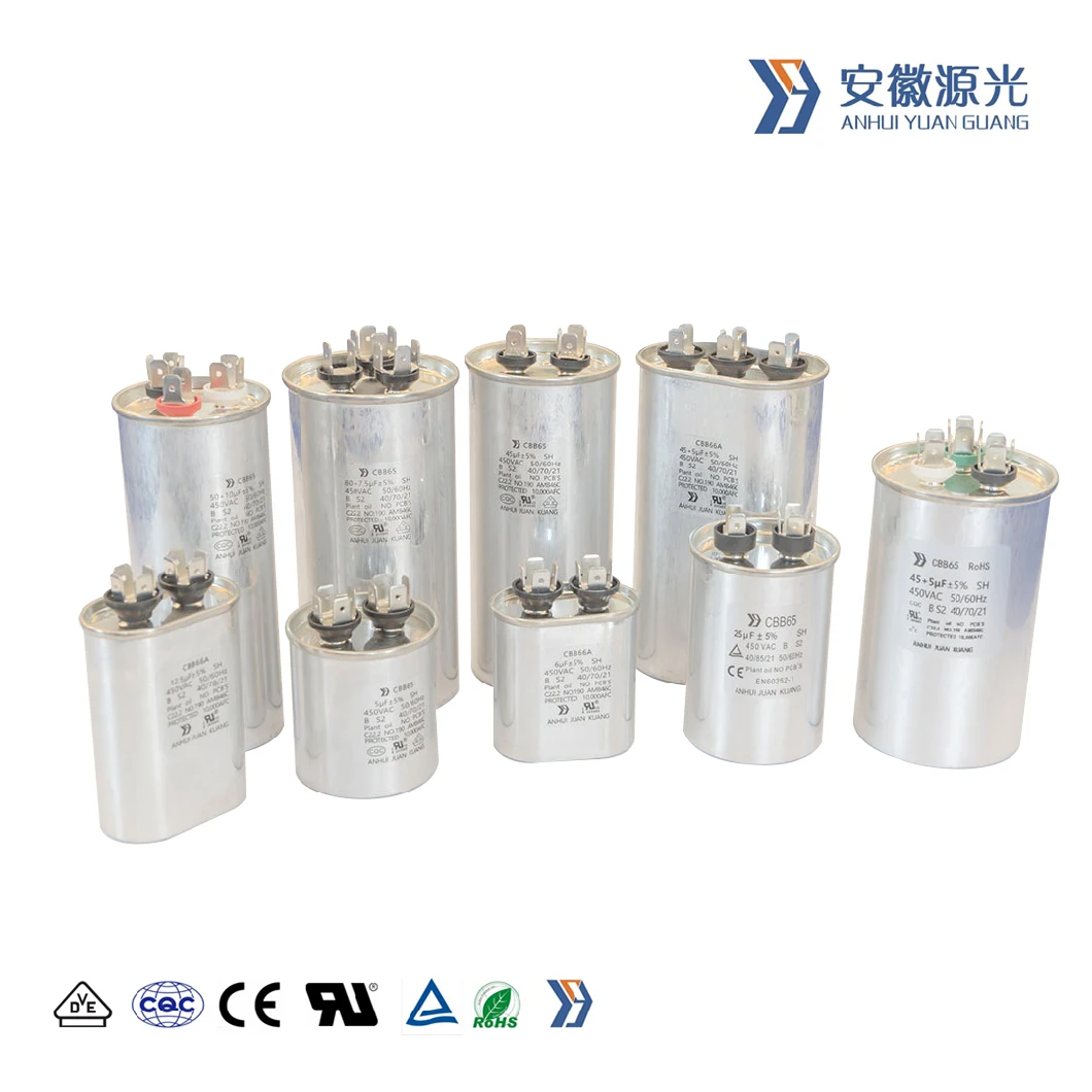 Customized Capacity Cbb65 AC Motor Run Capacitor Used for Air Conditioner